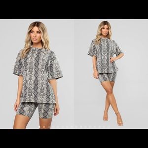 FashionNova Biker Shorts Set